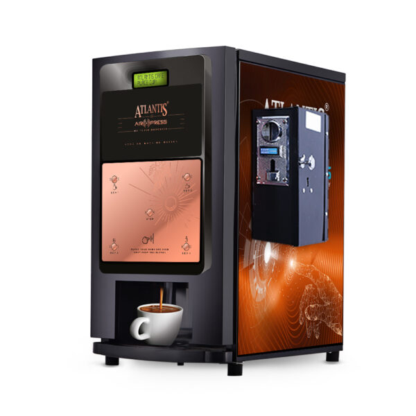 Atlantis Air Press Coin Operated Coffee Machine 4 Beverage Option